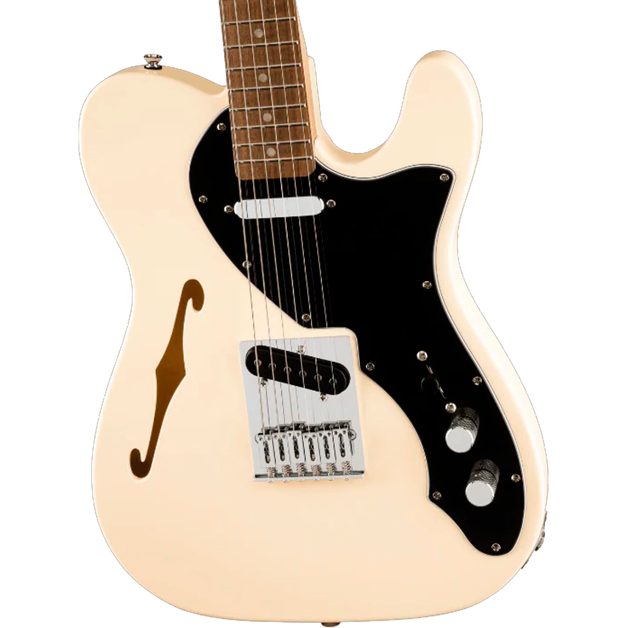 SQUIER AFFINITY SERIES TELECASTER THINLINE LAUREL BLACK PICKGUARD OLYMPIC WHITE