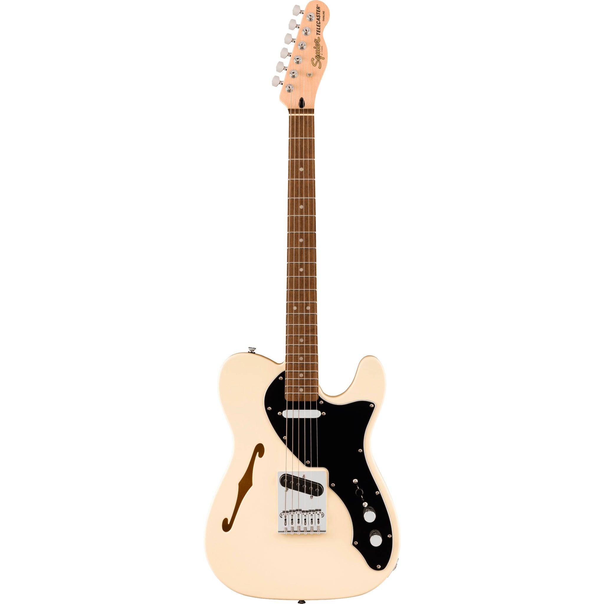 SQUIER AFFINITY SERIES TELECASTER THINLINE LAUREL BLACK PICKGUARD OLYMPIC WHITE