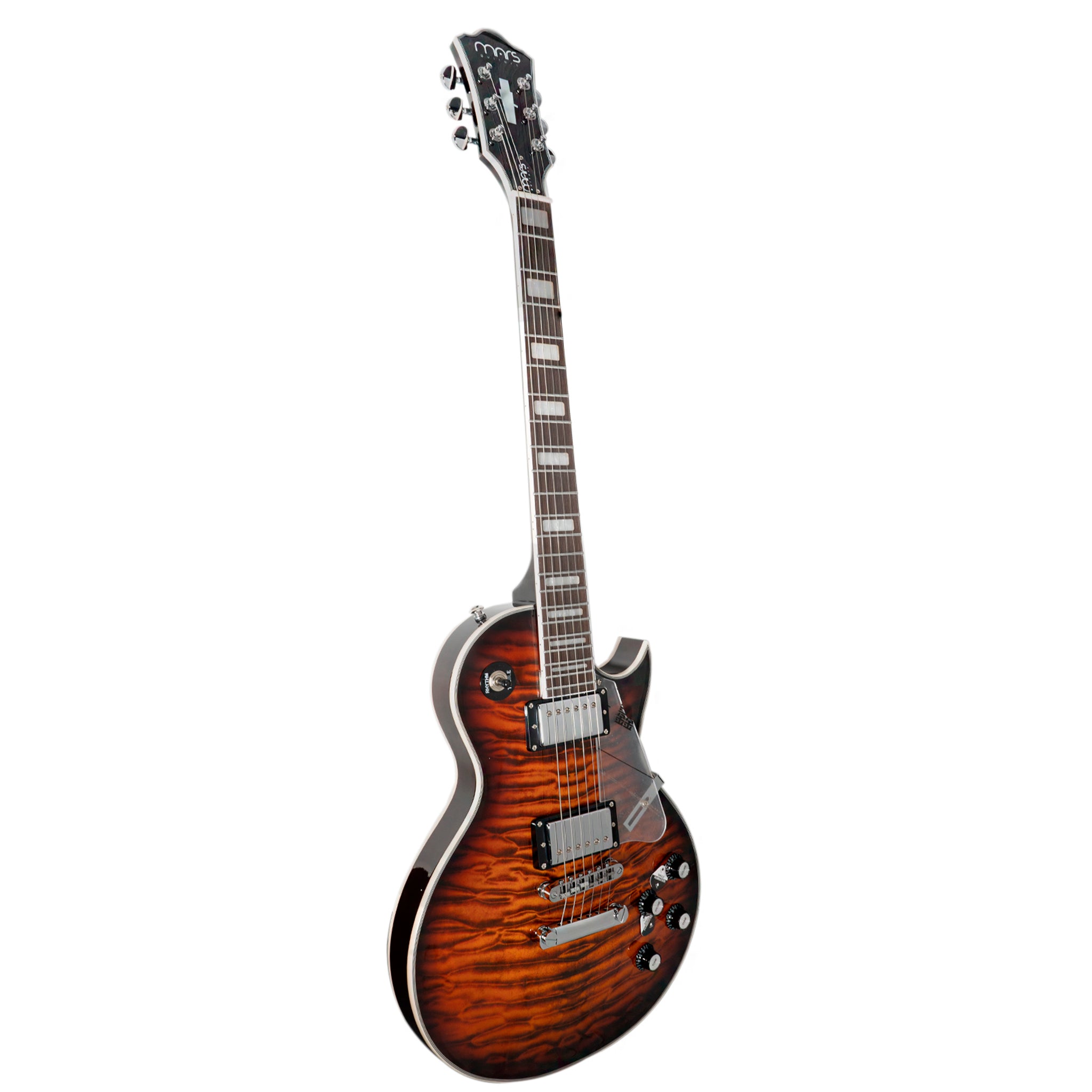 GUITARRA MARS ELECTRICA MOD. LP CUSTOM BROWN