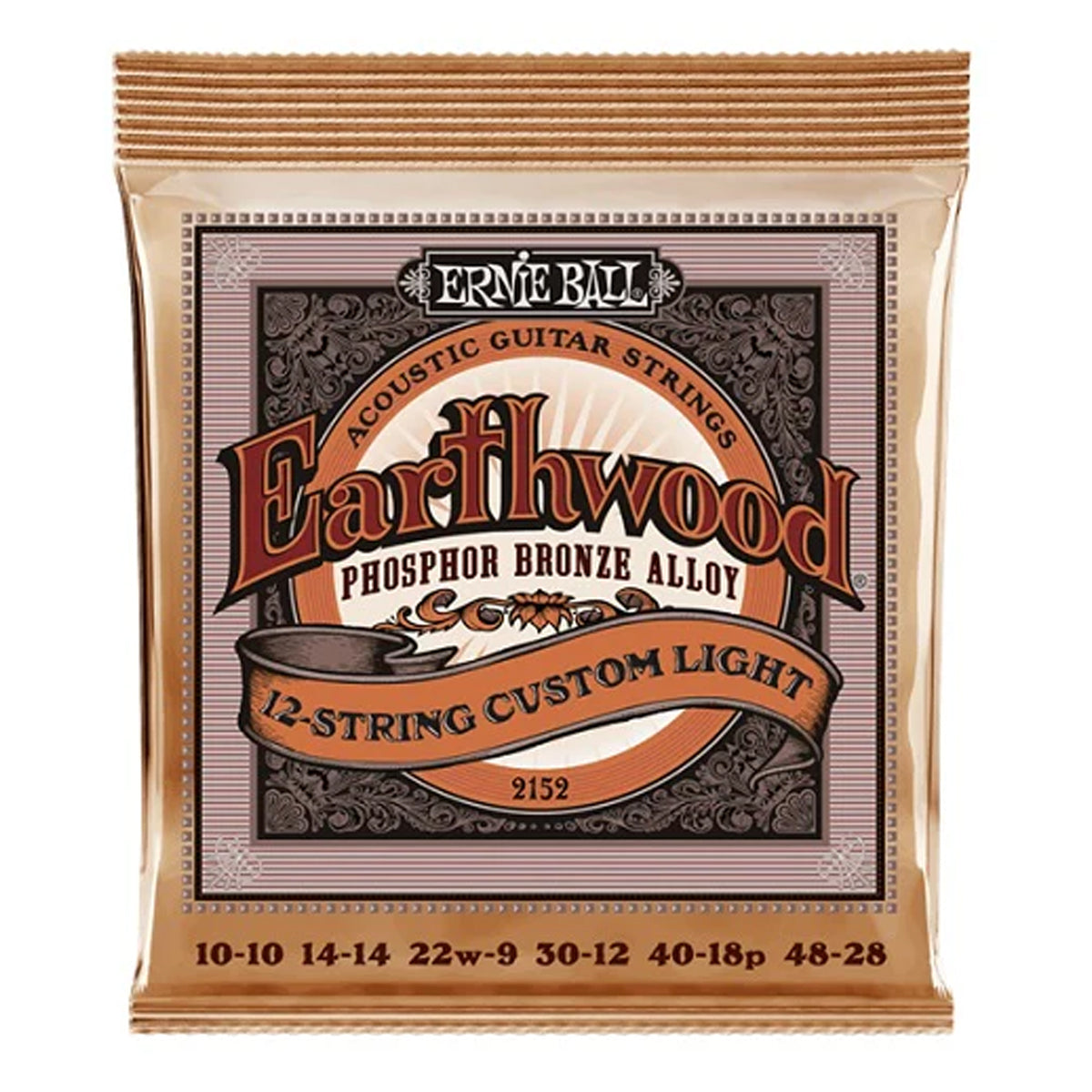 ENCORDADURA EARTHWODD 2152 ACUSTICA 12ST CUSTOM LIGHT BR-PH