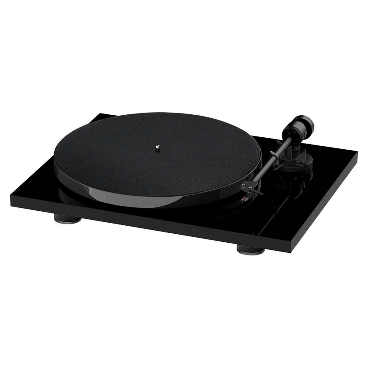 TORNAMESA PRO-JECT E1 BLUETOOTH HIGH GLOSS BLACK CON CÁPSULA AUDIO TECHNICA AT 3600 L